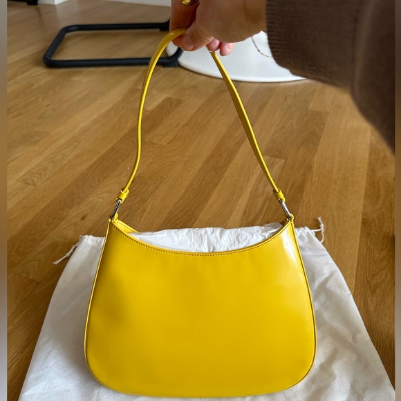 Prada Authentic New Yellow Cleo Shoulder Bag/Purse With Dust Bag - Picture 3 of 10